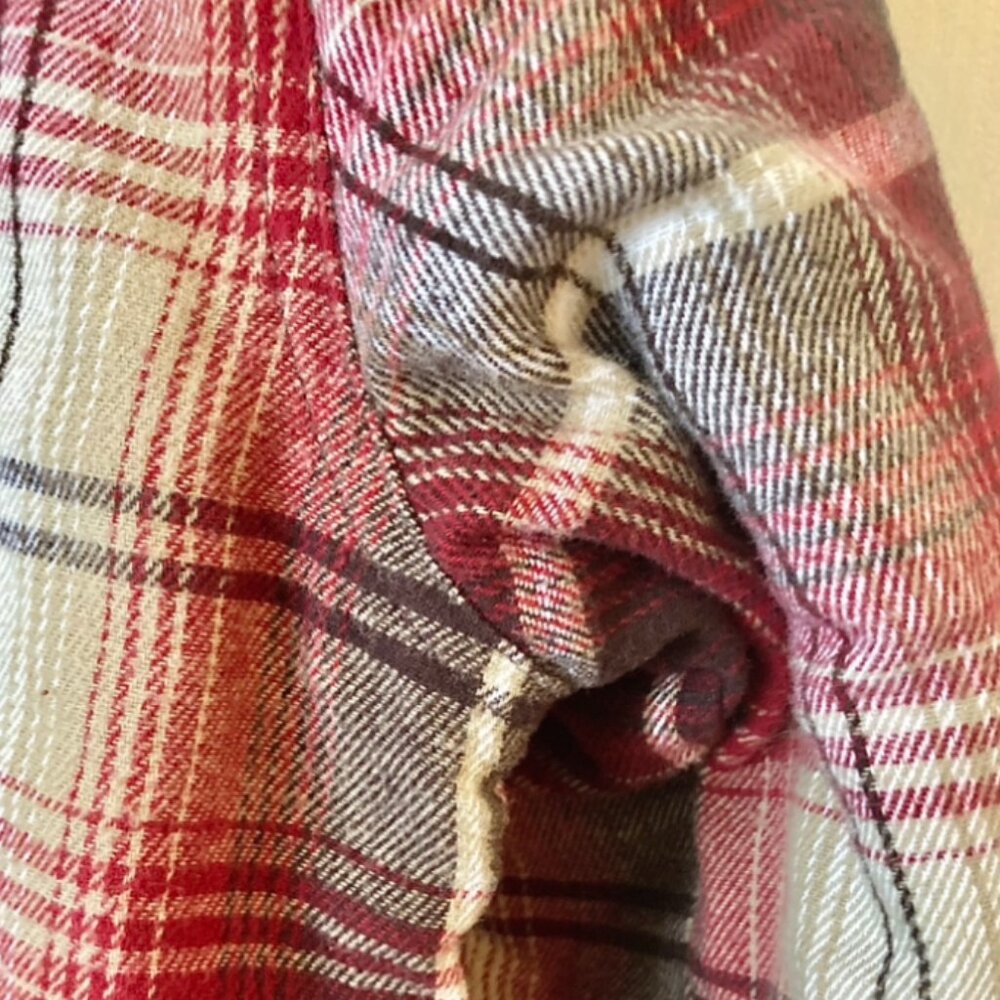 Plaid Casual Utility Jacket (Red/Yellow) - Picture 9 of 9